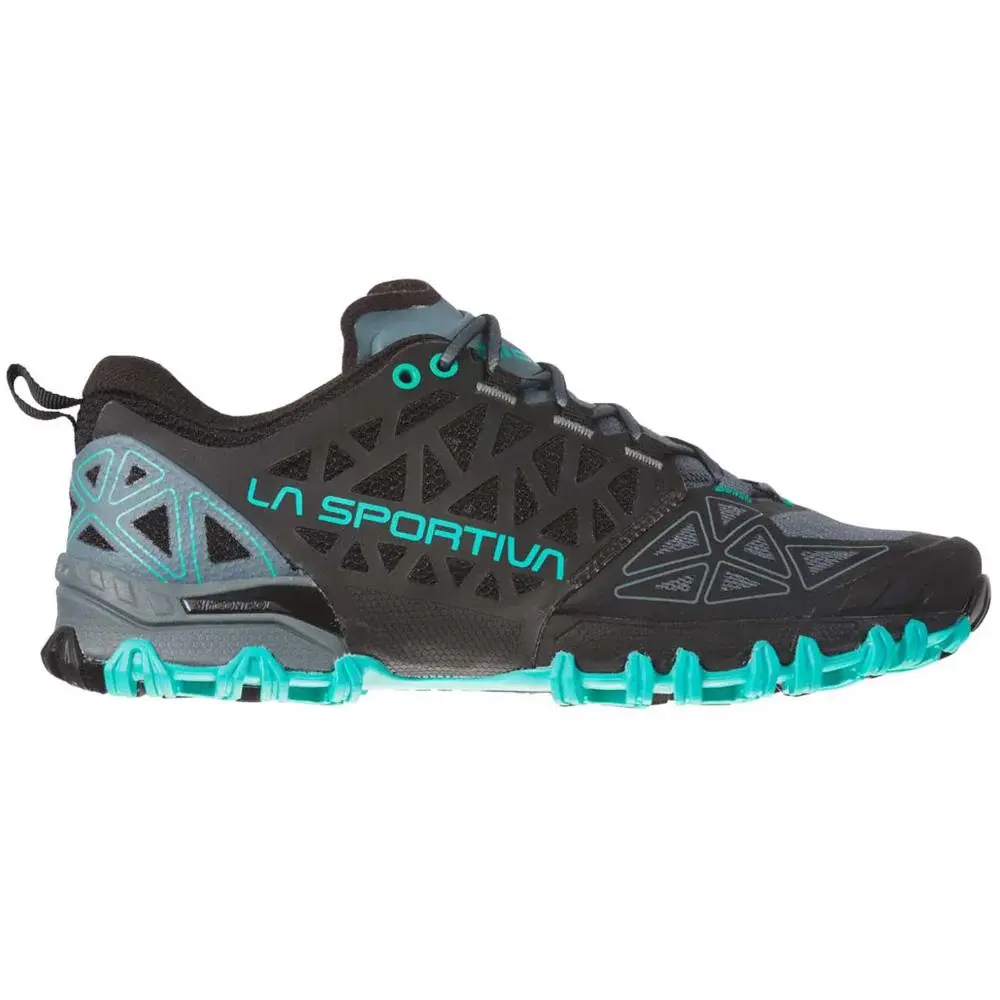 La Sportiva Bushido II Womens Trail Running Shoe - Slate/Aqua - Clearance - Image 6