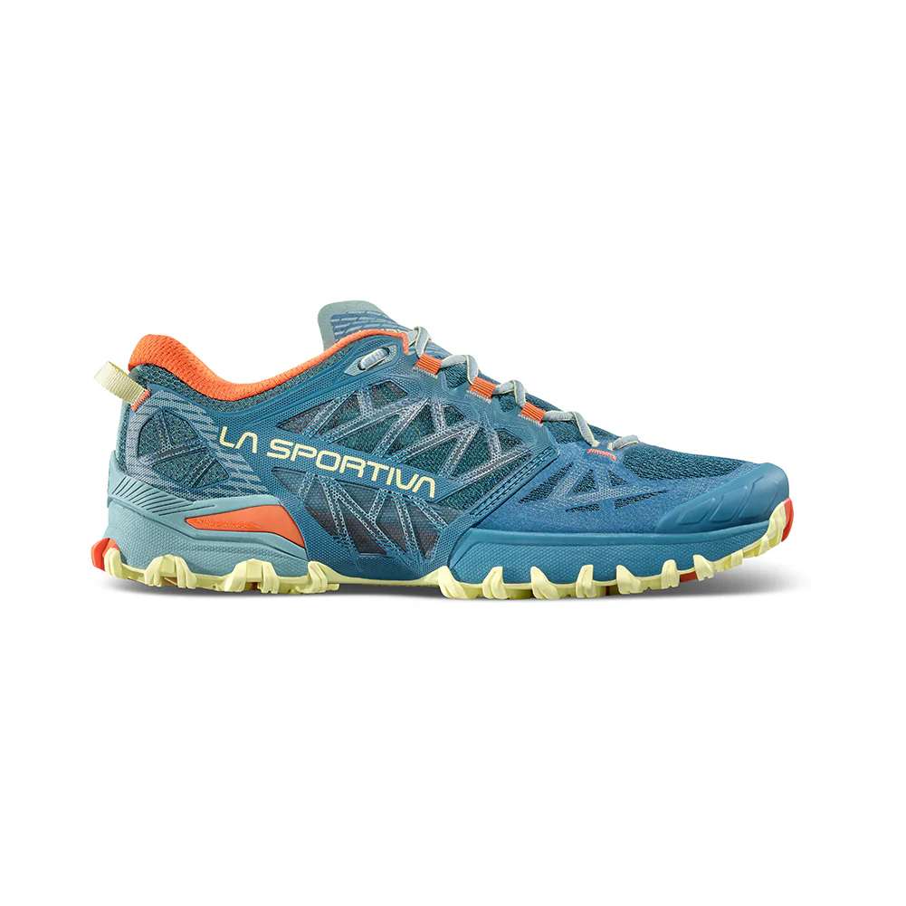 La Sportiva Bushido III Womens Trail Running Shoe - Everglade/Zest - Image 2