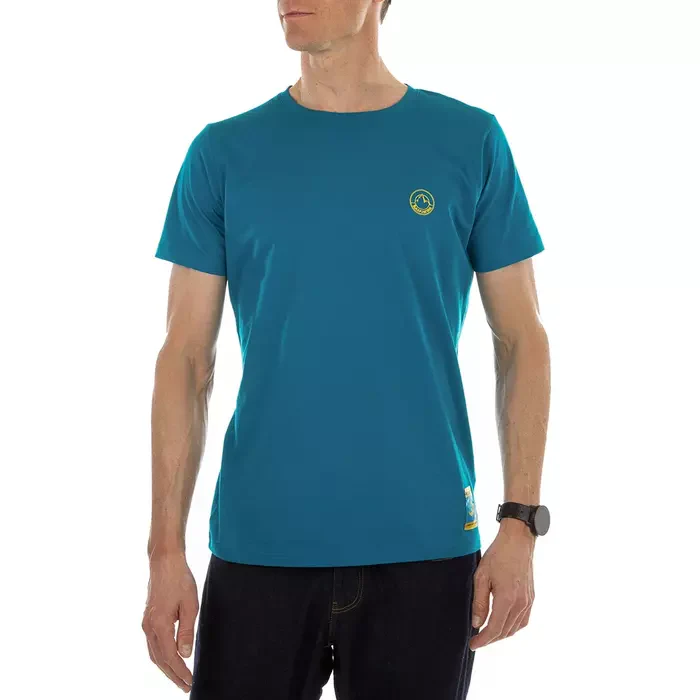 La Sportiva Climbing on the Moon Mens T-Shirt - Image 2
