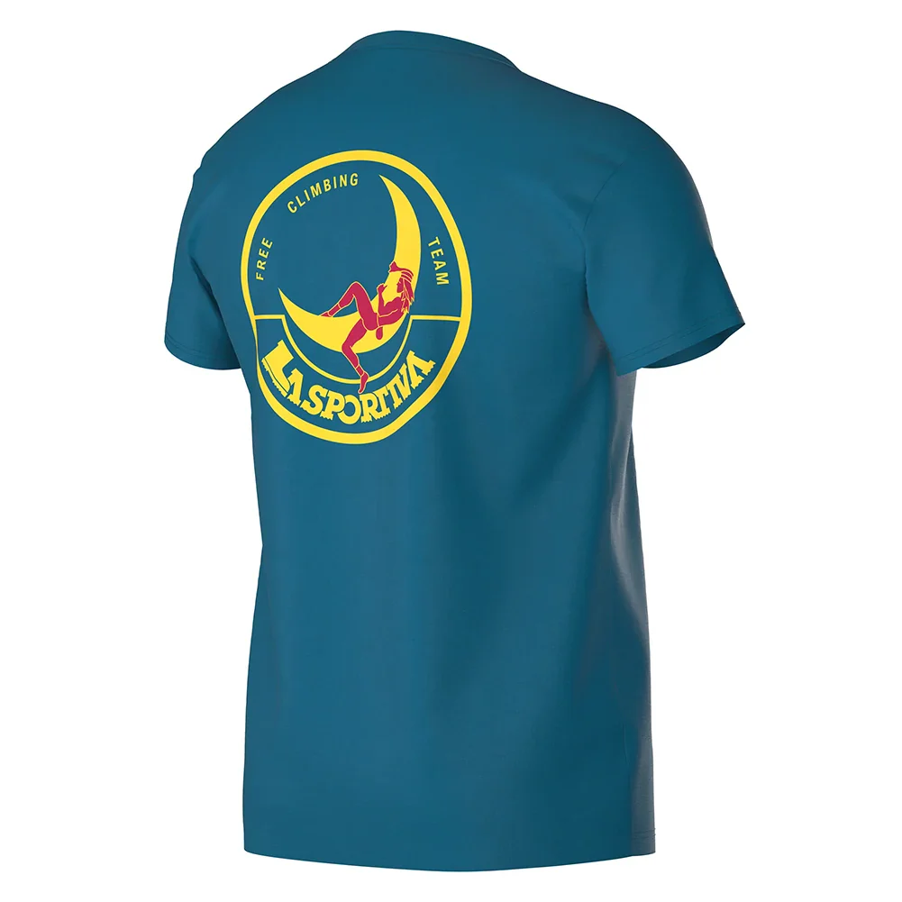 La Sportiva Climbing on the Moon Mens T-Shirt - Image 4