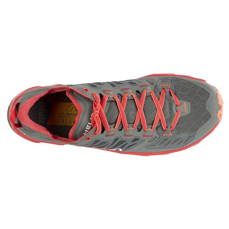 La Sportiva Helios III Womens Trail Running Shoe - Clay/Hibiscus - Image 3