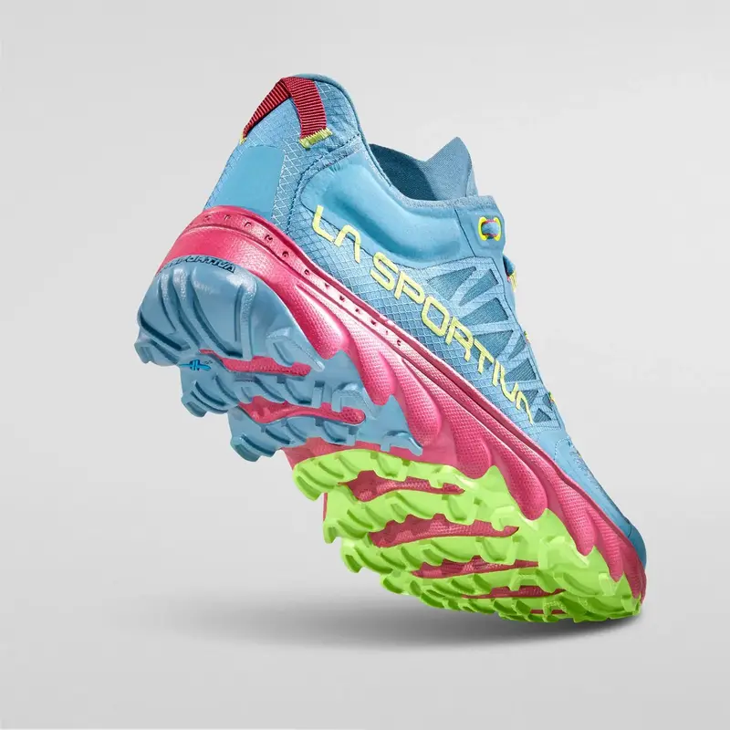 La Sportiva Helios III Womens Trail Running Shoe - Topaz/Red Plum - Image 5