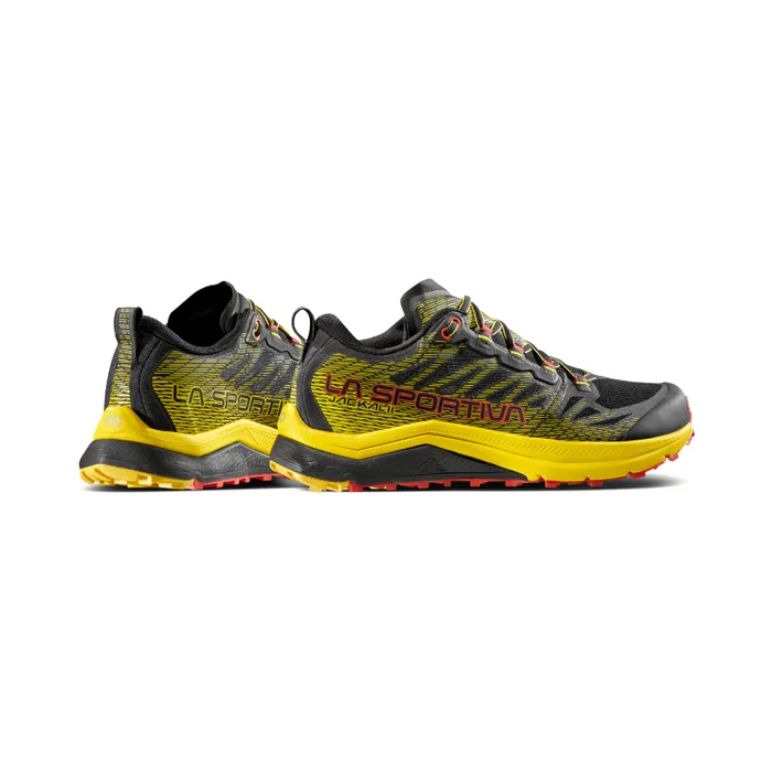 La Sportiva Jackal II Mens Trail Running Shoe - Black/Yellow - Image 4