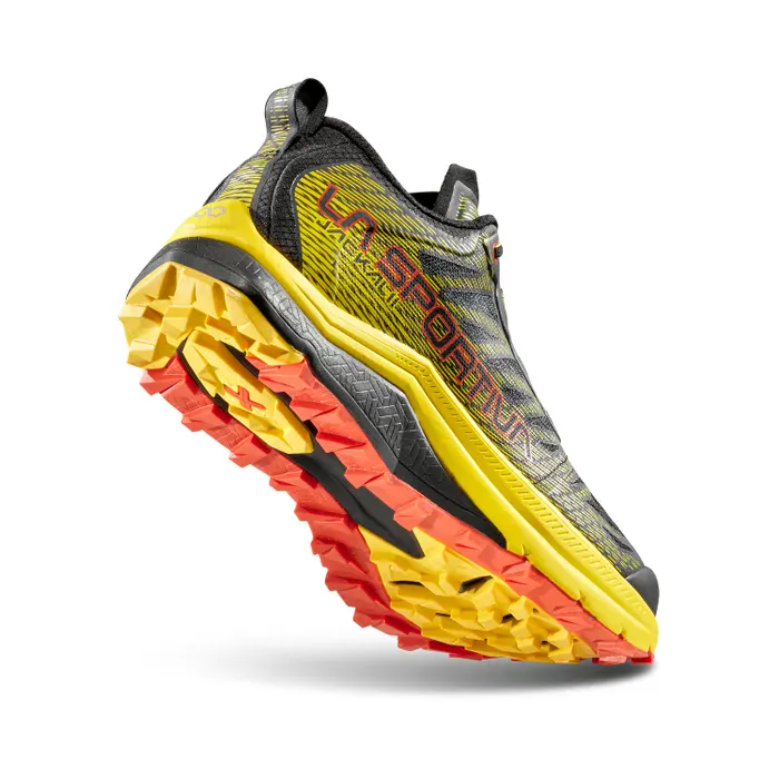 La Sportiva Jackal II Mens Trail Running Shoe - Black/Yellow - Image 6