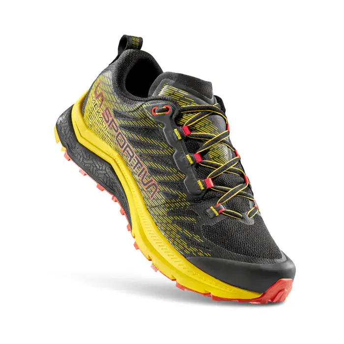 La Sportiva Jackal II Mens Trail Running Shoe - Black/Yellow - Image 7