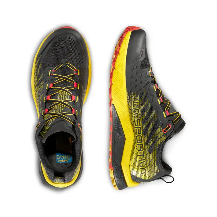 La Sportiva Jackal II Mens Trail Running Shoe - Black/Yellow - Image 8