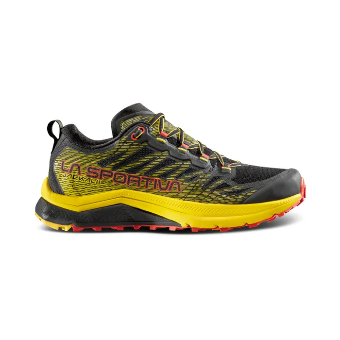 La Sportiva Jackal II Mens Trail Running Shoe - Black/Yellow - Clearance - Image 5