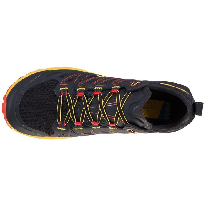 La Sportiva Jackal Mens Trail Running Shoe - Black/Yellow - Clearance - Image 2