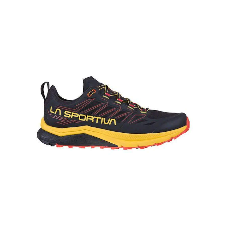 La Sportiva Jackal Mens Trail Running Shoe - Black/Yellow - Clearance - Image 4