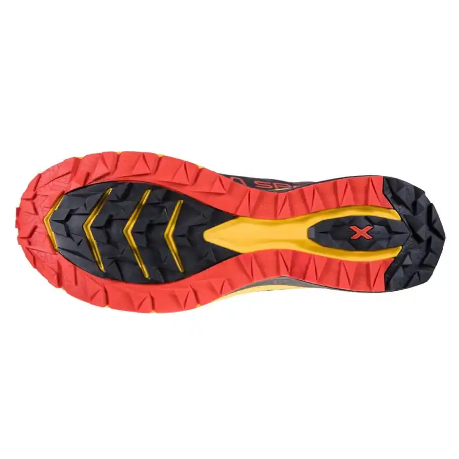 La Sportiva Jackal Mens Trail Running Shoe - Black/Yellow - Image 4