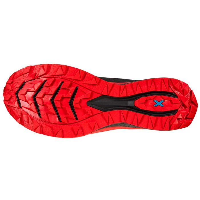 La Sportiva Karacal Mens Trail Running Shoe - Black/Goji - Image 4