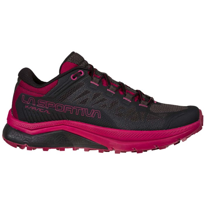 La Sportiva Karacal Womens Trail Running Shoe - Black/Red Plum - Clearance - Image 2