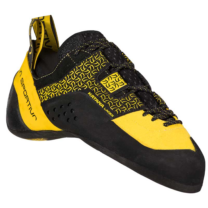 La Sportiva Katana Lace Mens Climbing Shoe - Yellow/Black - Image 2
