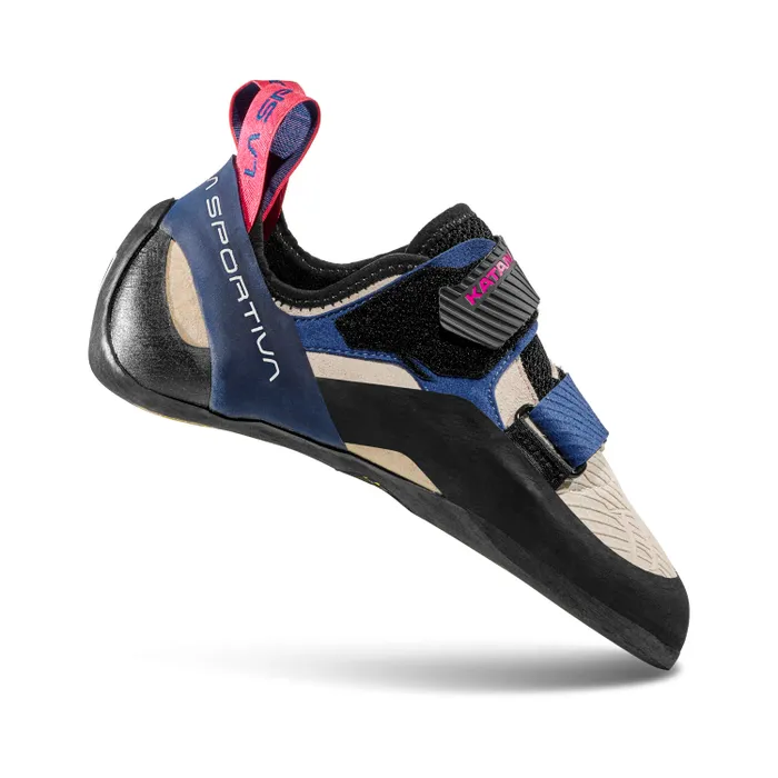 La Sportiva Katana Womens Climbing Shoe - White/Storm Blue - Image 7