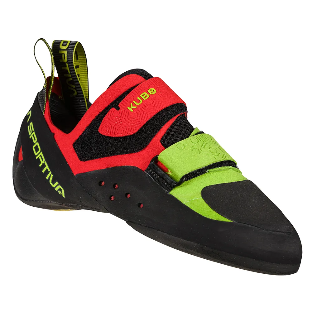 La Sportiva Kubo Mens Climbing Shoe - Goji/Neon - Image 2