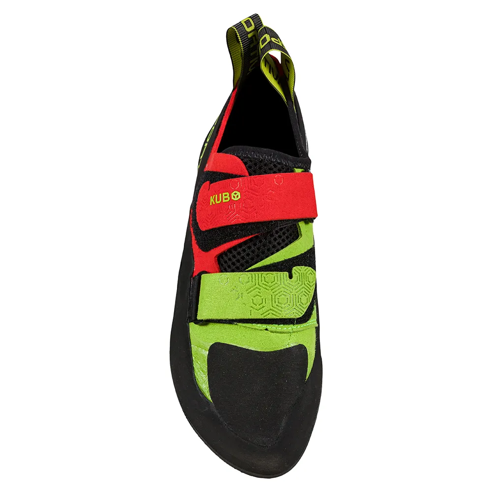 La Sportiva Kubo Mens Climbing Shoe - Goji/Neon - Image 3