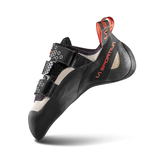La Sportiva Miura VS Womens Climbing Shoe - White/Cherry Tomato - Image 6