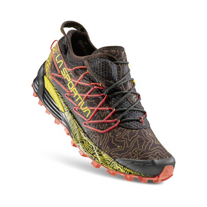 La Sportiva Mutant Mens Trail Running Shoe - Black/Yellow - Image 2