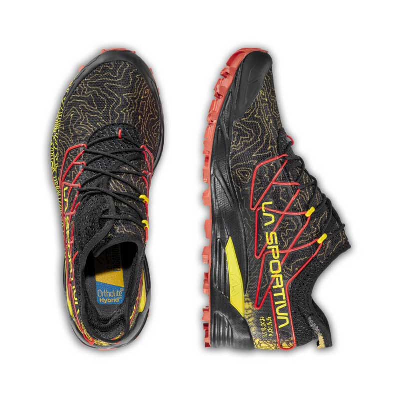 La Sportiva Mutant Mens Trail Running Shoe - Black/Yellow - Image 4