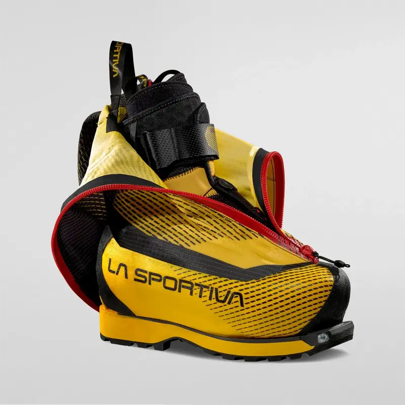 La Sportiva Olympus Mons S Unisex Mountaineering Boot - Yellow/Black - Image 3