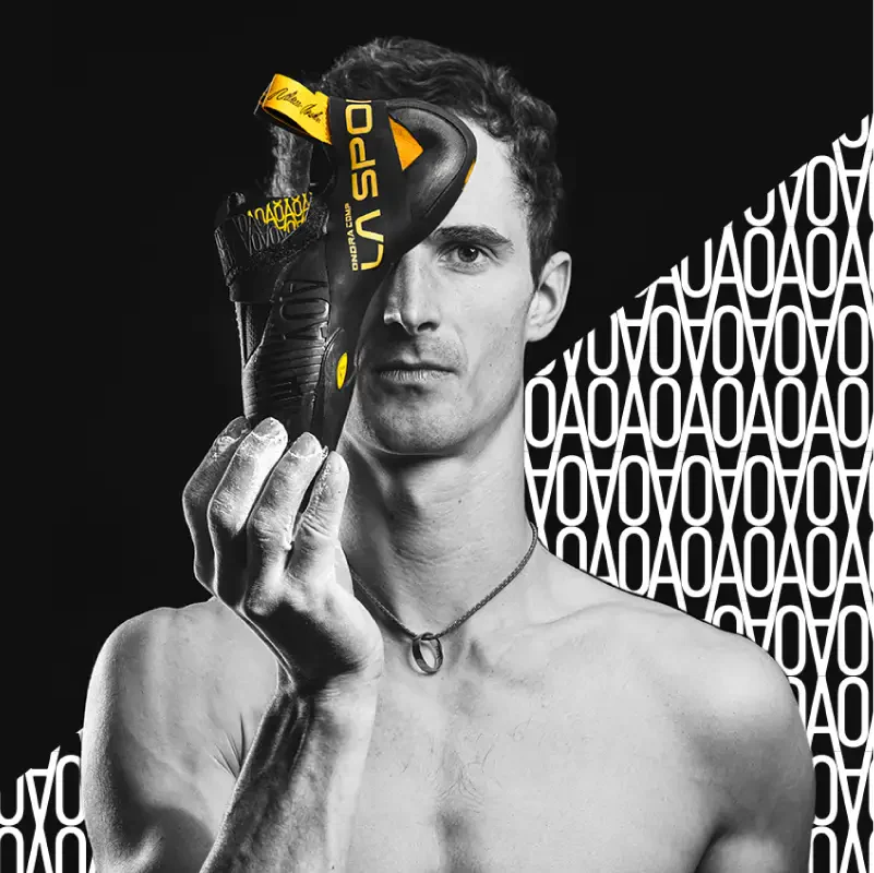 La Sportiva Ondra Comp Climbing Shoe - Black/Yellow - Image 2