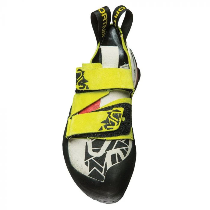 La Sportiva Otaki Womens Climbing Shoe - Sulphur/Coral - Image 3