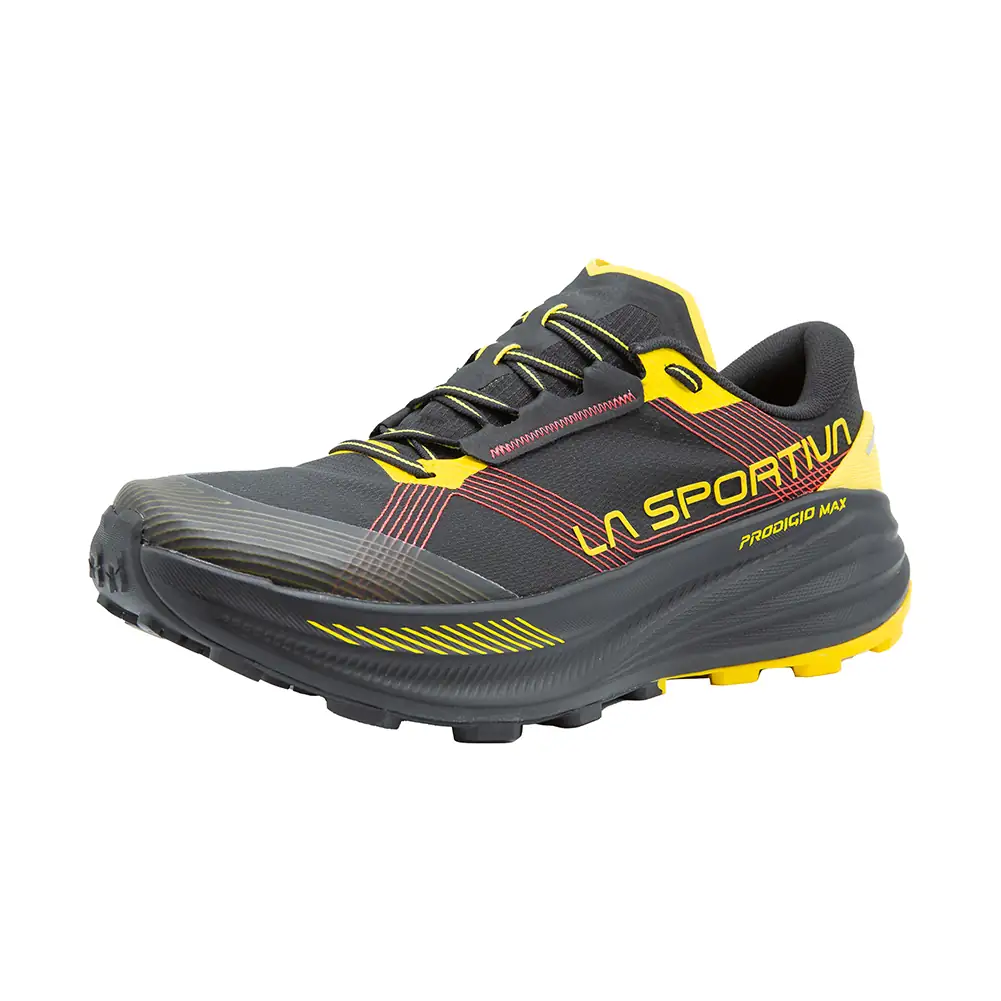 La Sportiva Prodigio Max Mens Trail Running Shoe - Black/Yellow - Image 10