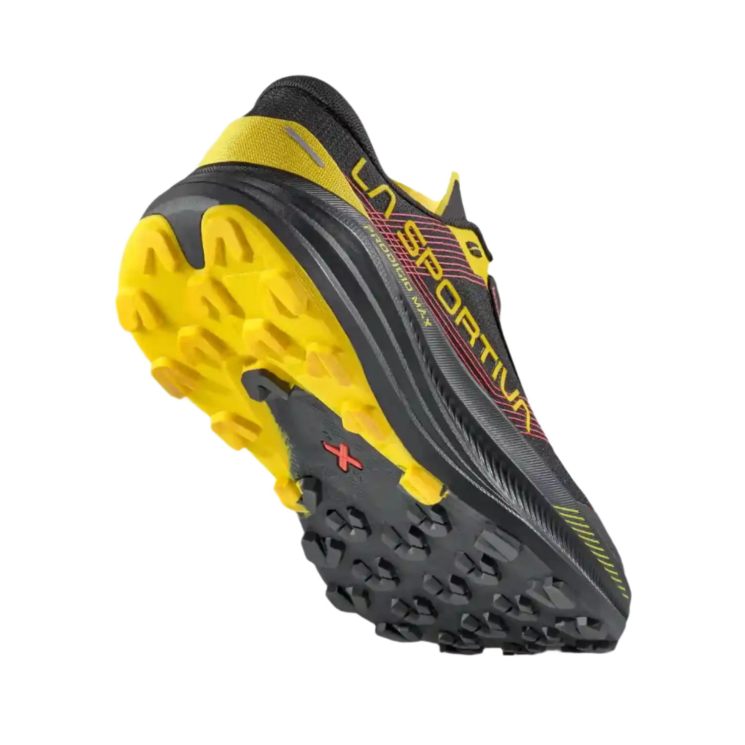La Sportiva Prodigio Max Mens Trail Running Shoe - Black/Yellow - Image 12