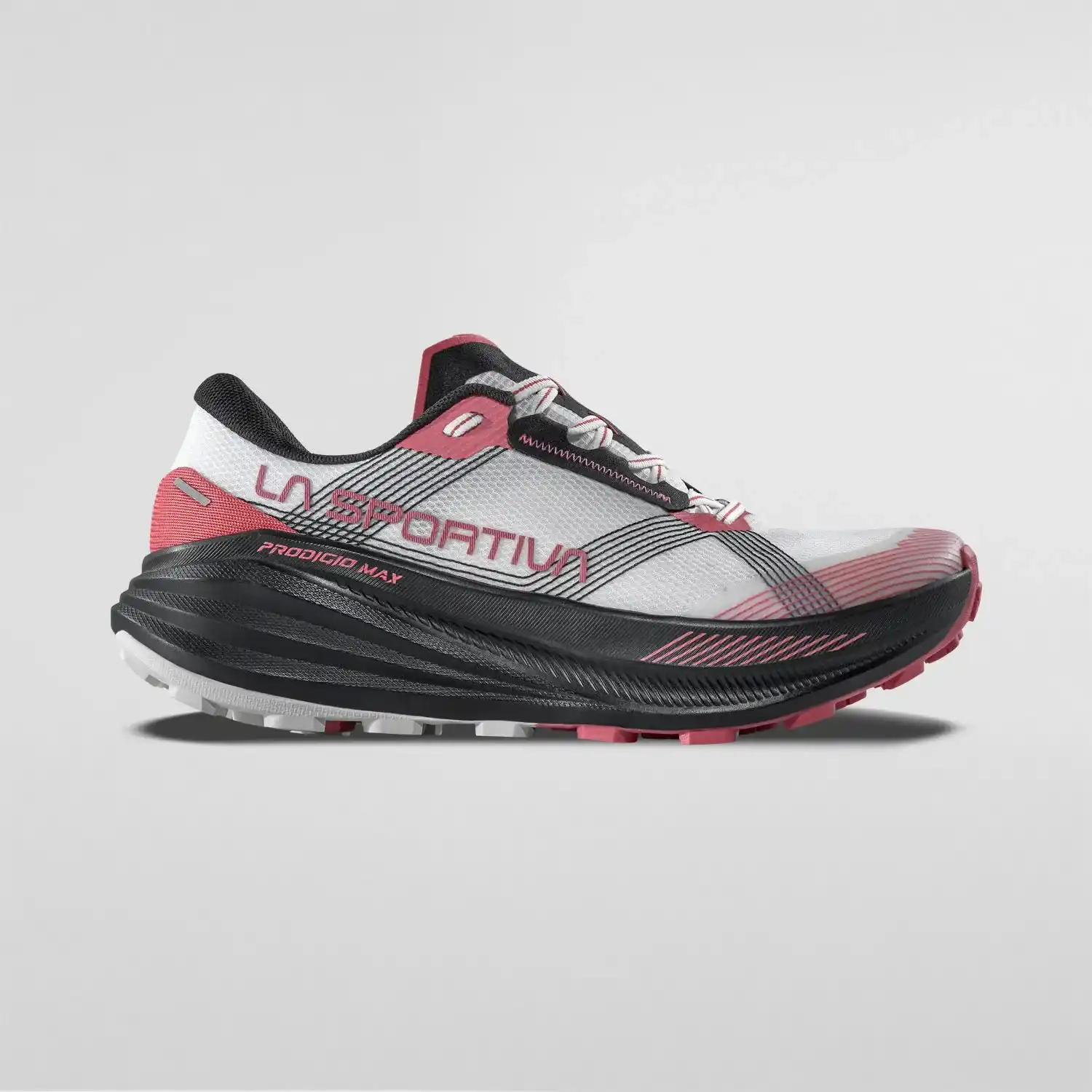 La Sportiva Prodigio Max Womens Trail Running Shoe - Chalk/Rosebay - Image 3