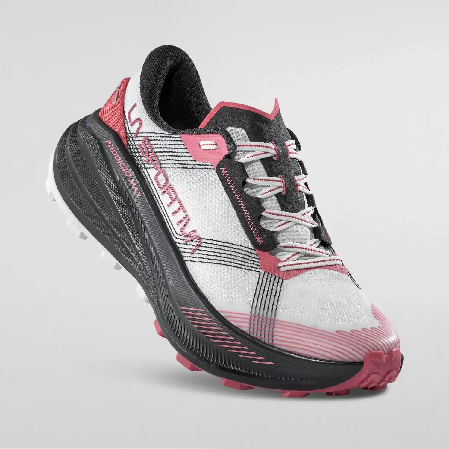 La Sportiva Prodigio Max Womens Trail Running Shoe - Chalk/Rosebay - Image 8