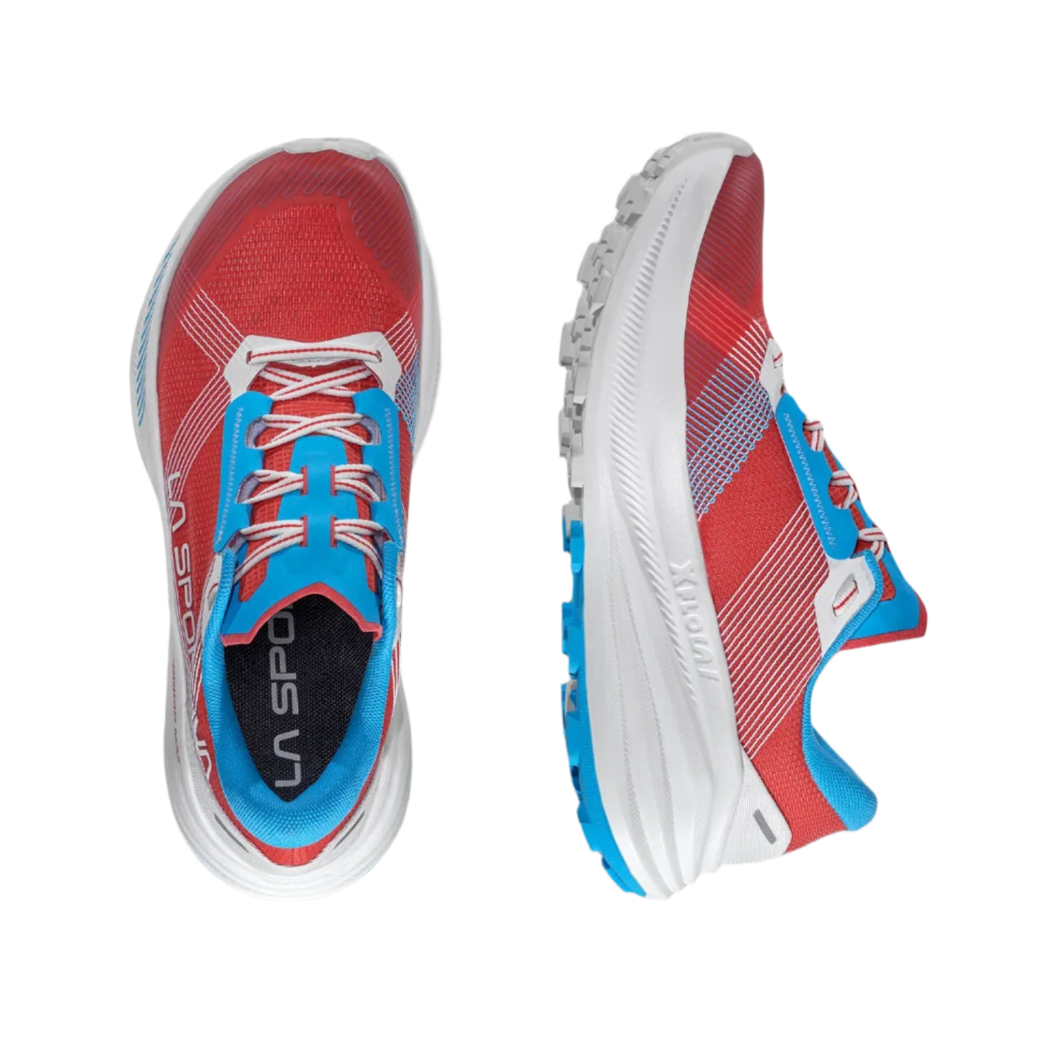 La Sportiva Prodigio Max Womens Trail Running Shoe - Hibiscus/Malibu Blue - Image 2