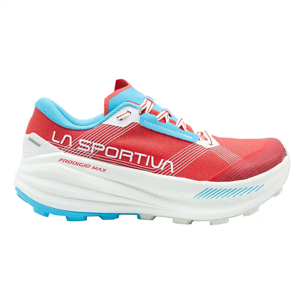 La Sportiva Prodigio Max Womens Trail Running Shoe - Hibiscus/Malibu Blue - Image 6
