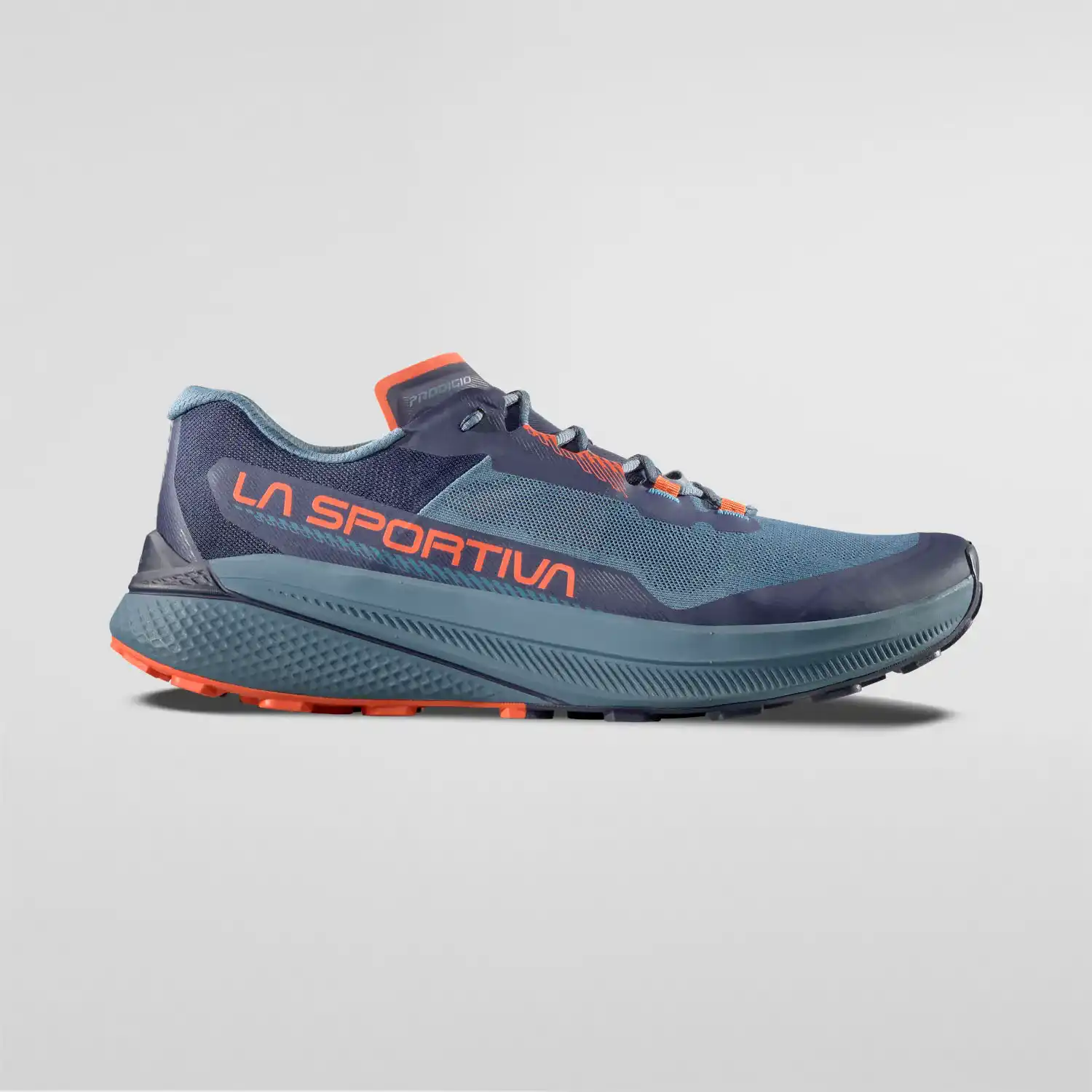 La Sportiva Prodigio Mens Trail Running Shoe - Hurricane/Deep Sea - Image 3