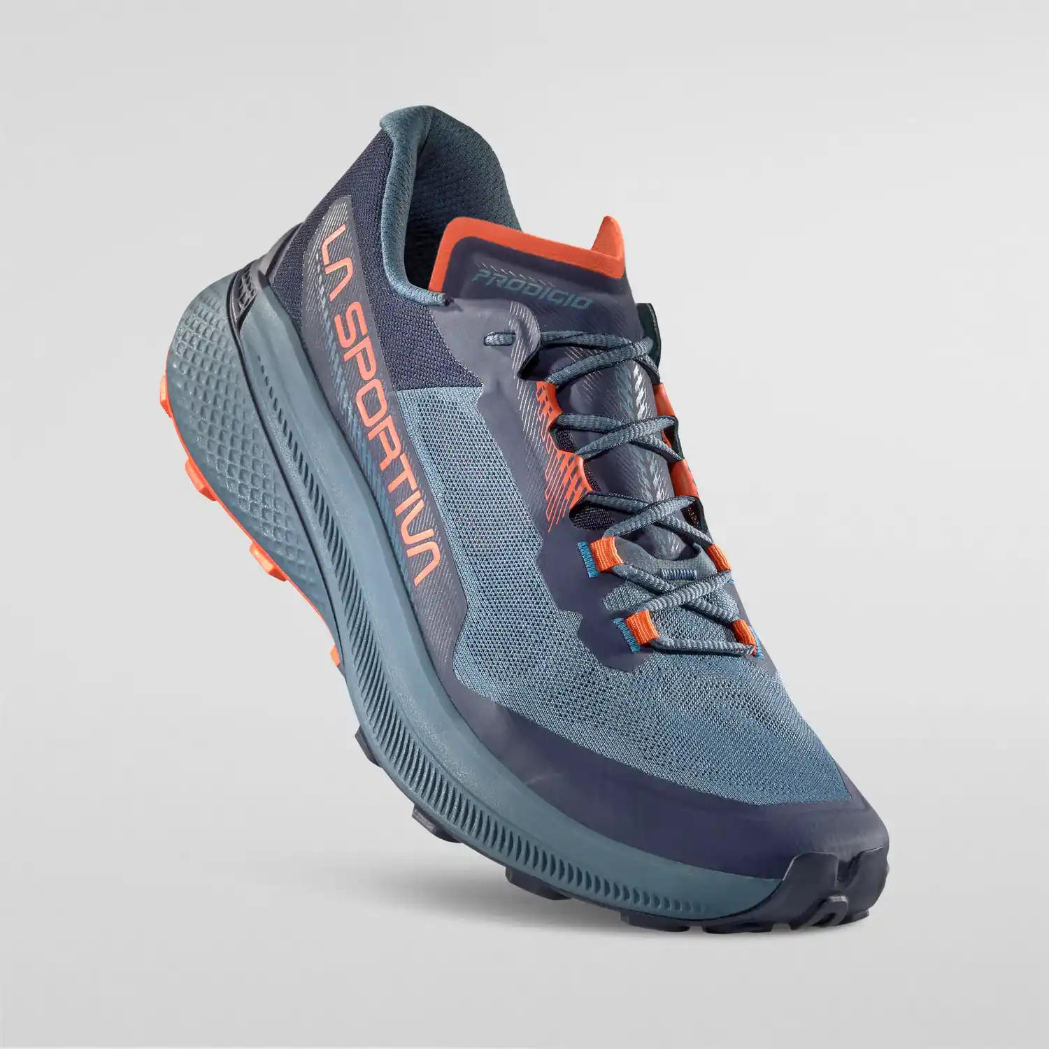 La Sportiva Prodigio Mens Trail Running Shoe - Hurricane/Deep Sea - Image 8