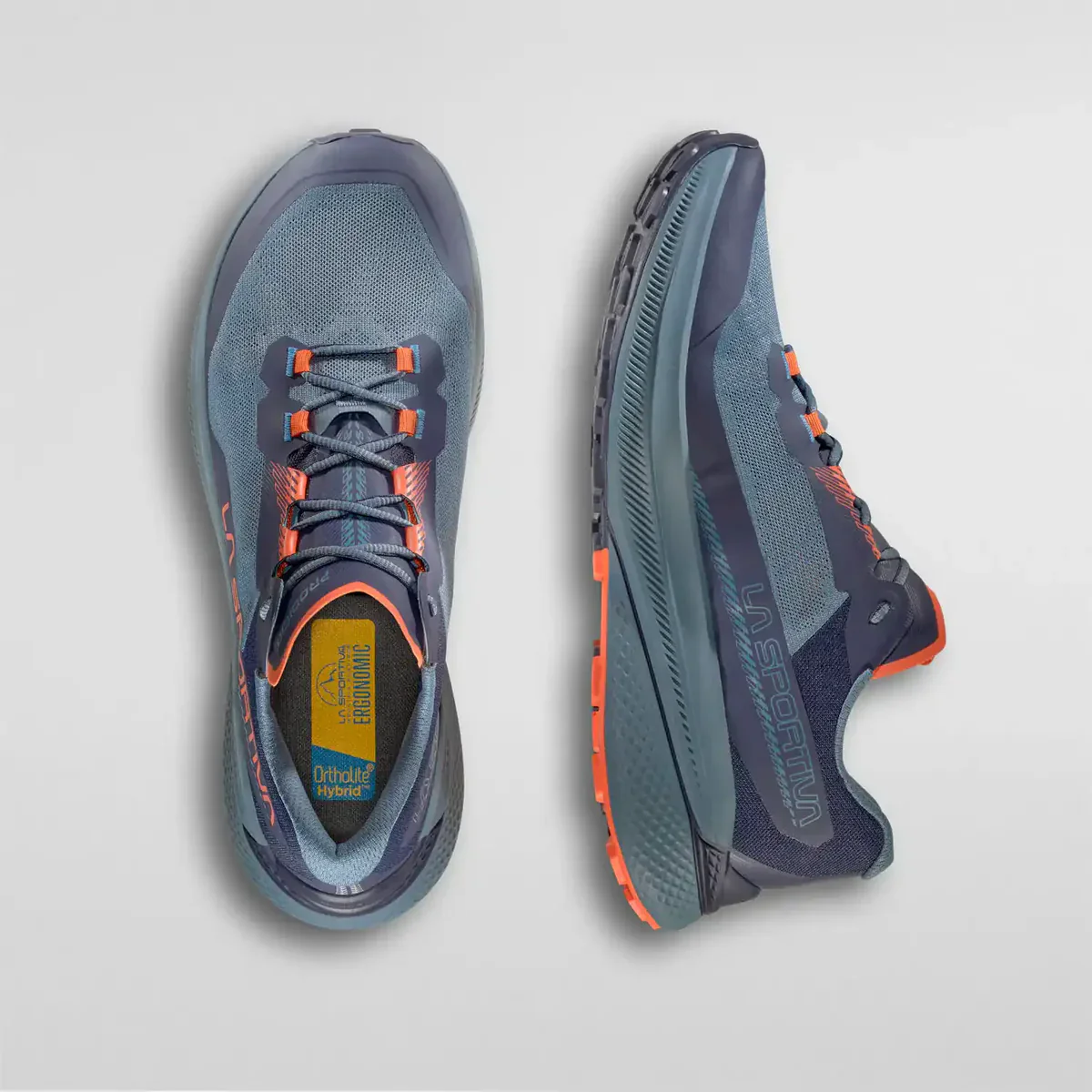 La Sportiva Prodigio Mens Trail Running Shoe - Hurricane/Deep Sea - Clearance - Image 3
