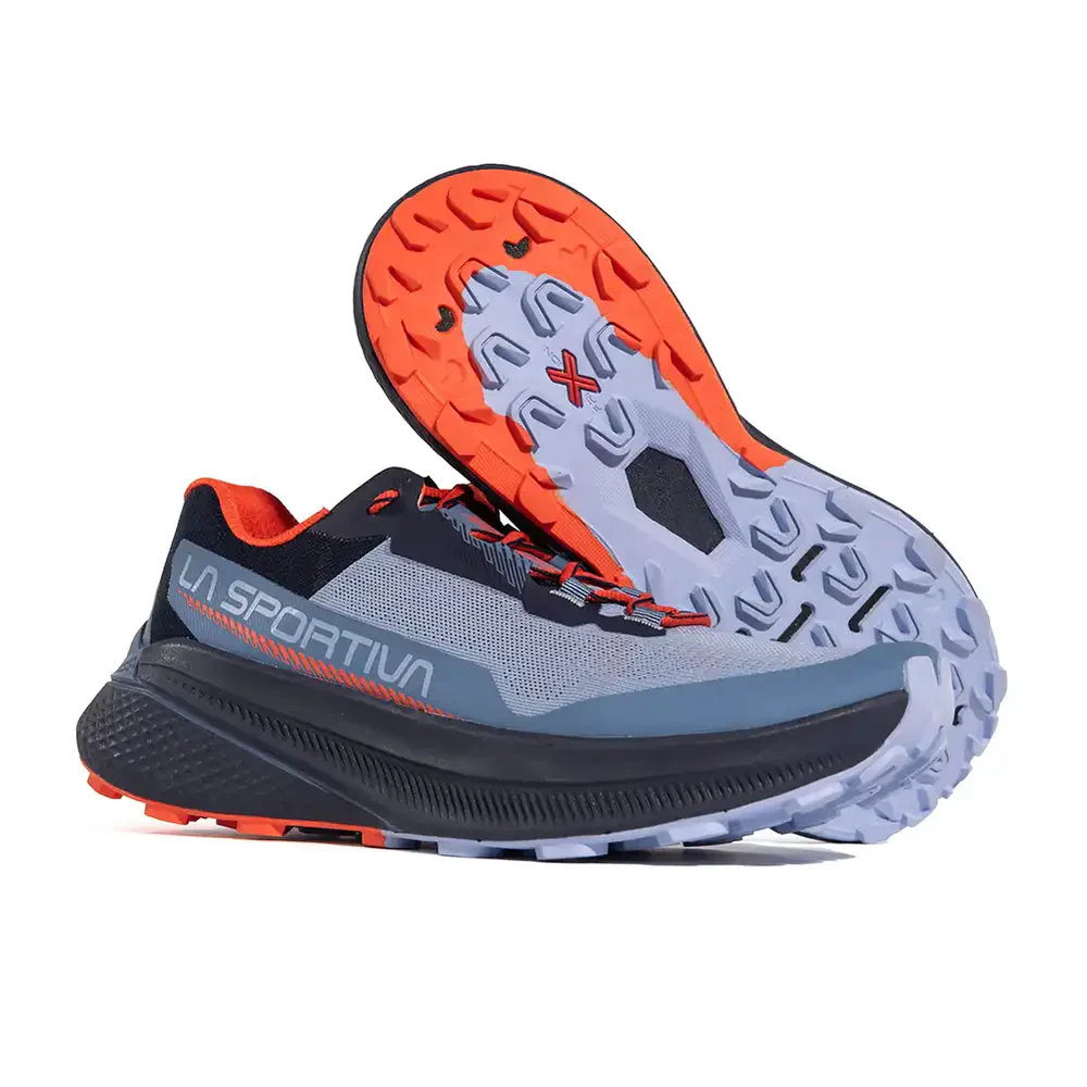 La Sportiva Prodigio Womens Trail Running Shoe - Stone-Blue/Moonlight - Clearance - Image 4