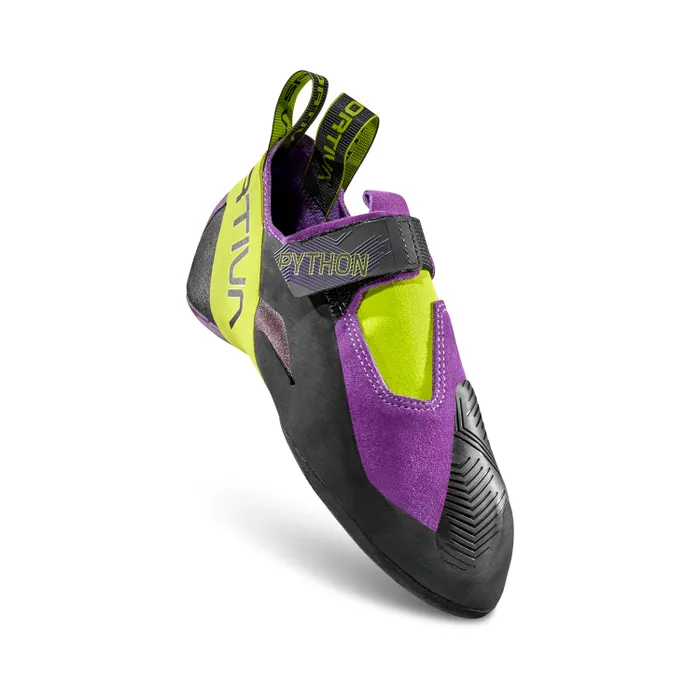 La Sportiva Python Climbing Shoe - Purple/Lime Punch - Image 4
