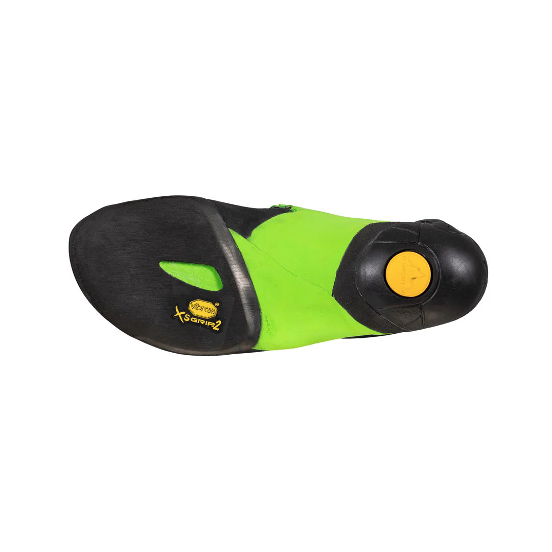 La Sportiva Skwama Mens Vegan Climbing Shoe - Black/Flash Green - Image 6