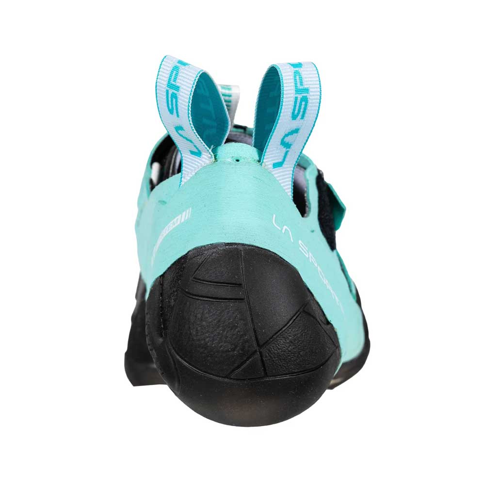 La Sportiva Skwama Womens Vegan Climbing Shoe - Carbon/Turquoise - Image 4