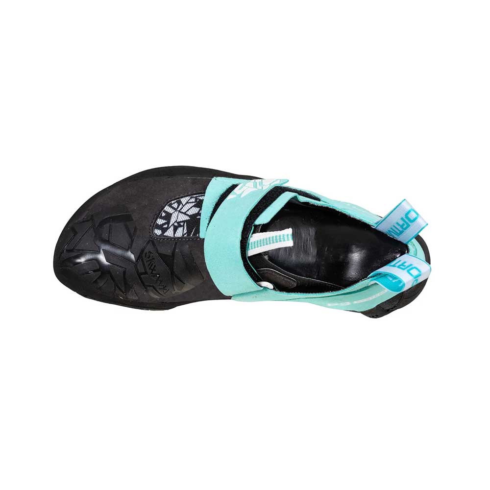 La Sportiva Skwama Womens Vegan Climbing Shoe - Carbon/Turquoise - Image 5