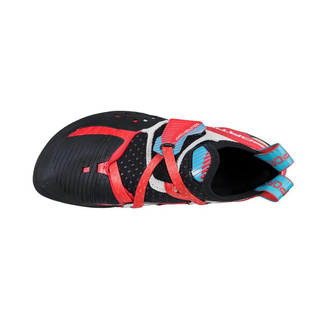 La Sportiva Solution Comp Womens Climbing Shoe - Hibiscus/Malibu Blue - Image 5