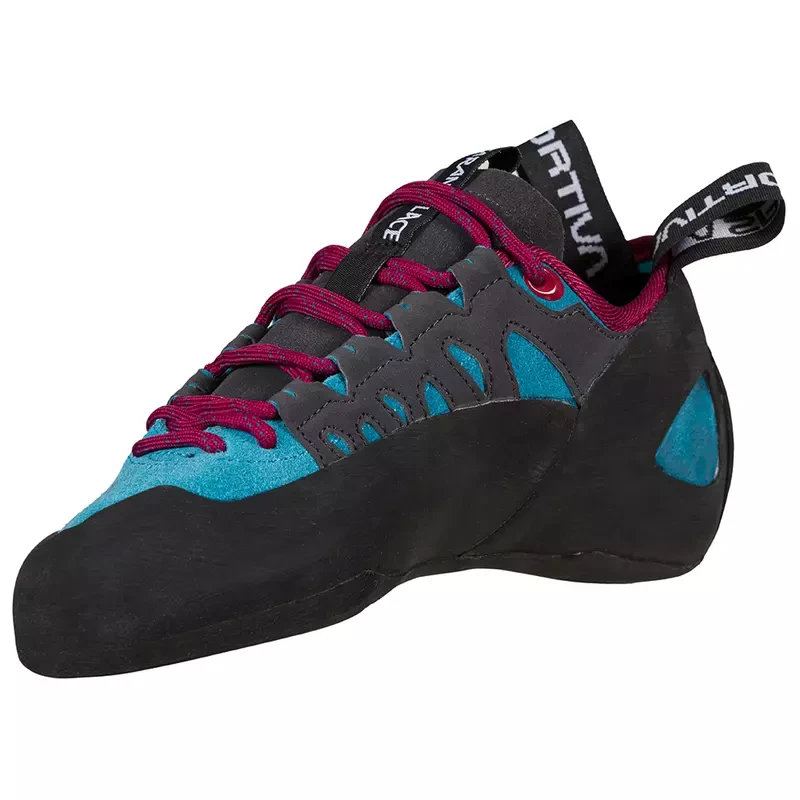 La Sportiva Tarantulace Womens Climbing Shoe - Topaz/Red Plum - Image 3