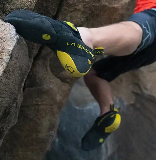 La Sportiva Theory Mens Climbing Shoe - Yellow/Black - Image 7