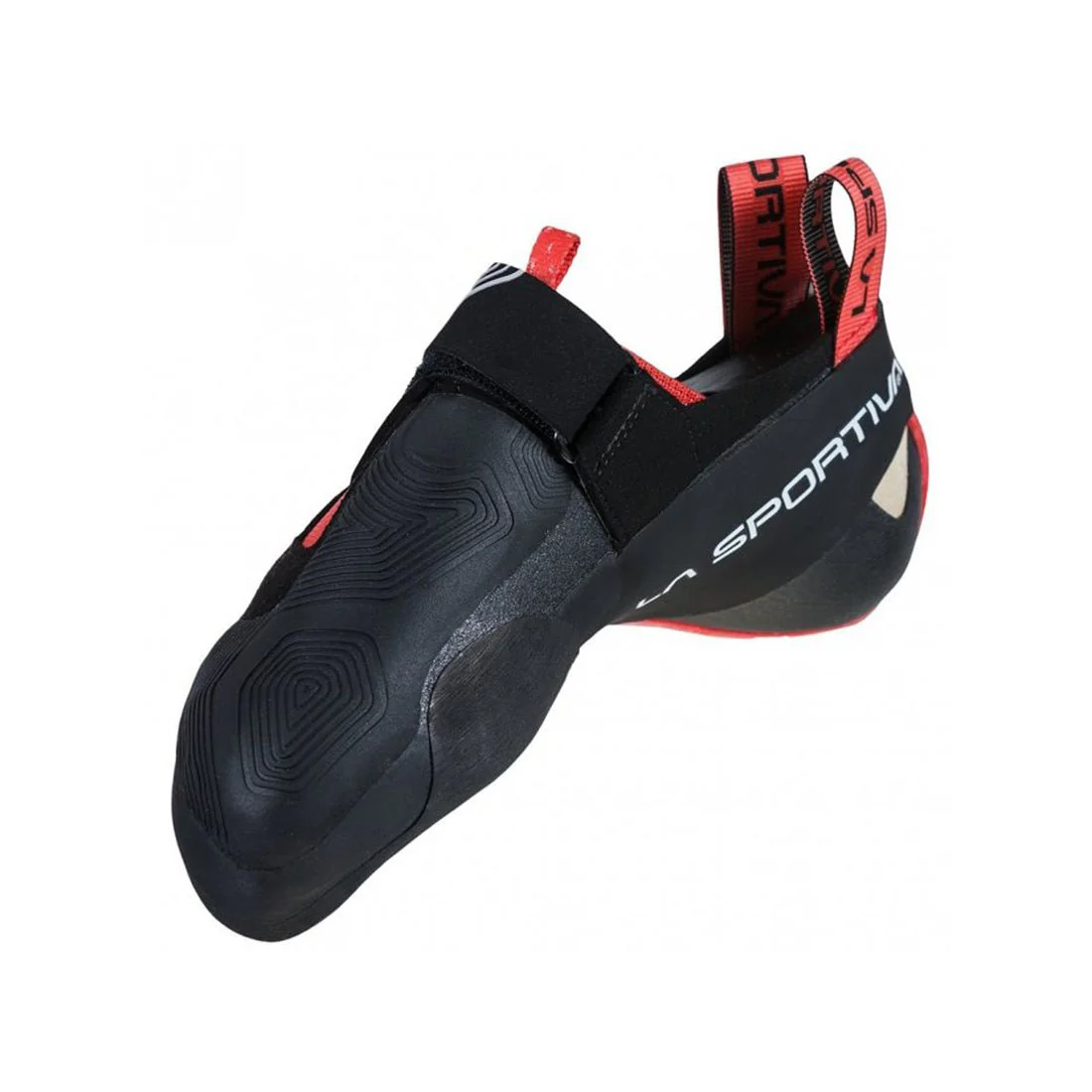 La Sportiva Theory Womens Climbing Shoe - Black/Hibiscus - Image 4