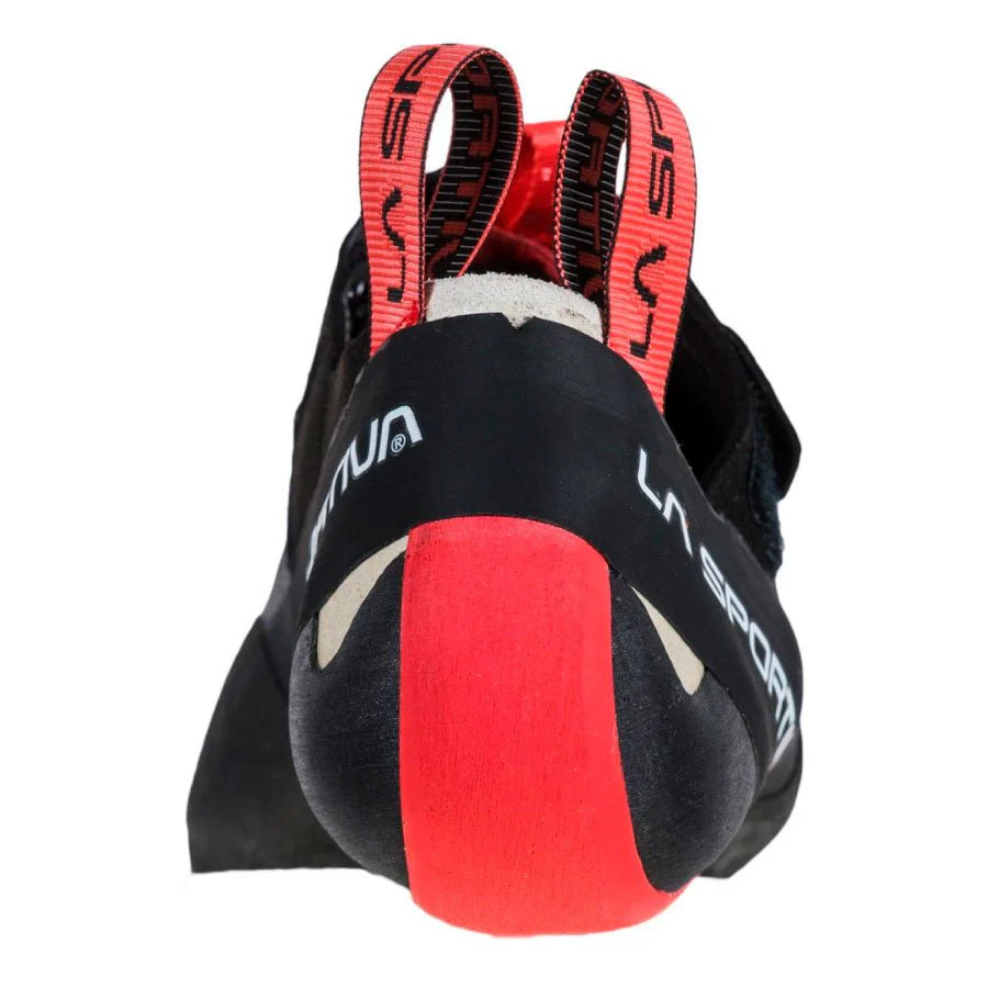 La Sportiva Theory Womens Climbing Shoe - Black/Hibiscus - Image 6