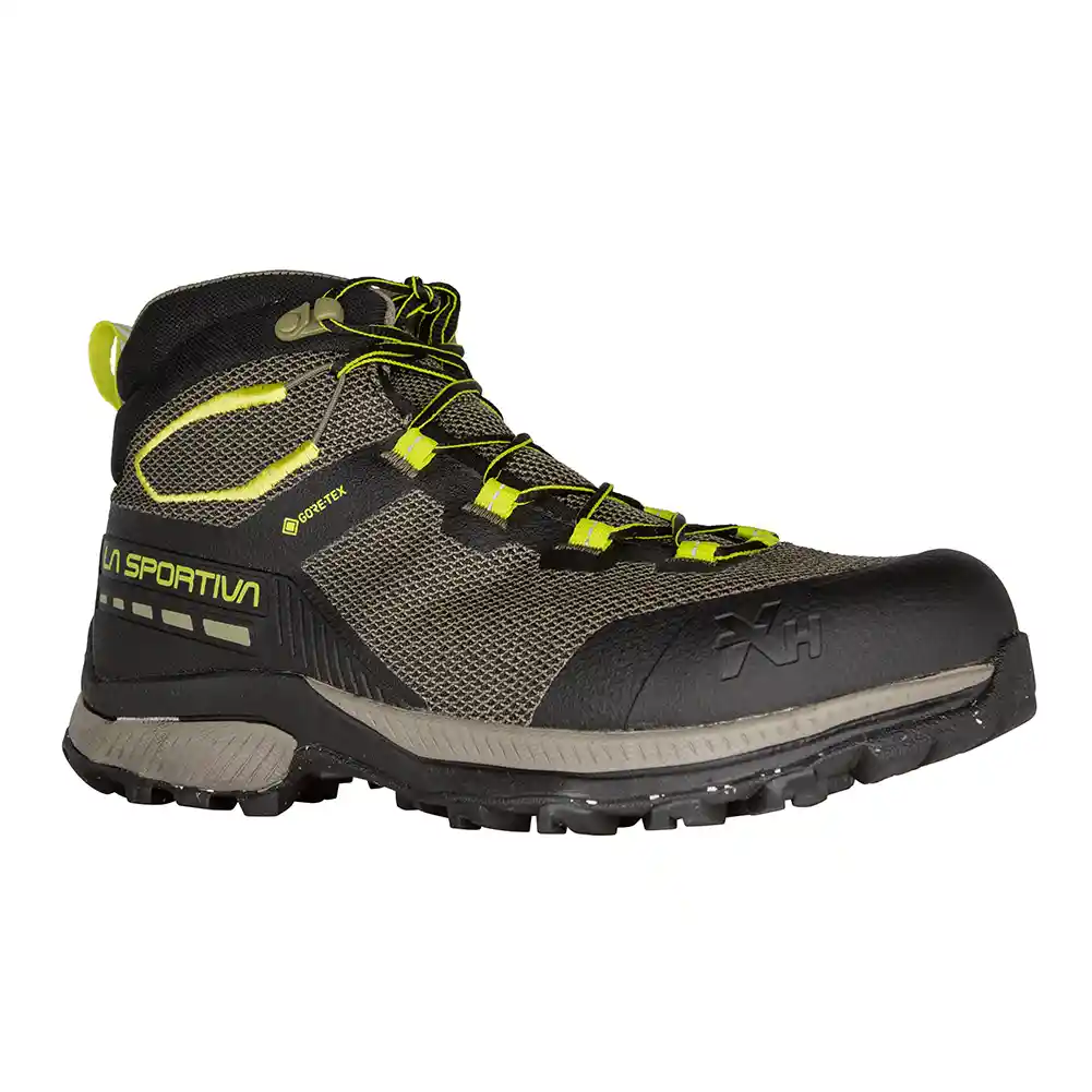 La Sportiva TX Hike Mid GTX Mens Hiking Boot - Black/Lime Punch - Image 2