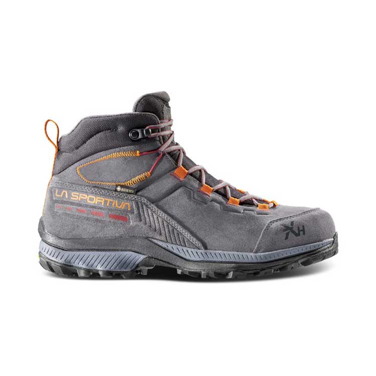 La Sportiva TX Hike Mid Leather GTX Mens Hiking Boot - Carbon/Hawaiian Sun - Image 4