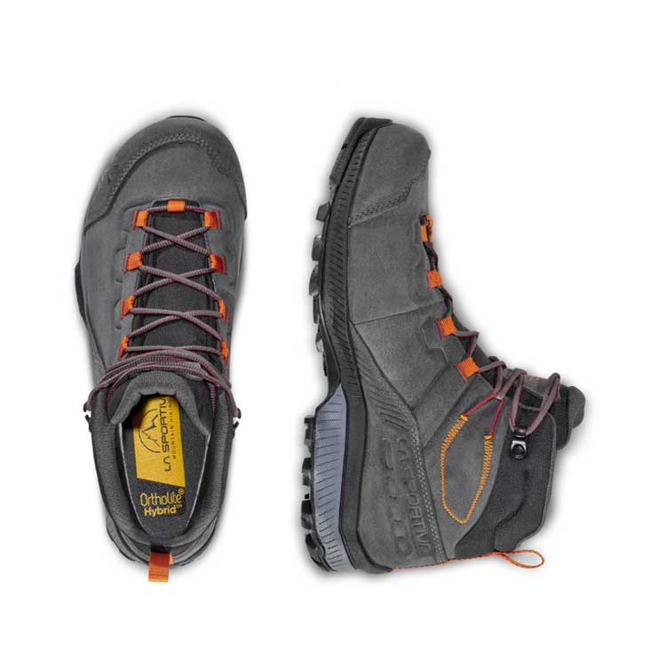 La Sportiva TX Hike Mid Leather GTX Mens Hiking Boot - Carbon/Hawaiian Sun - Image 6