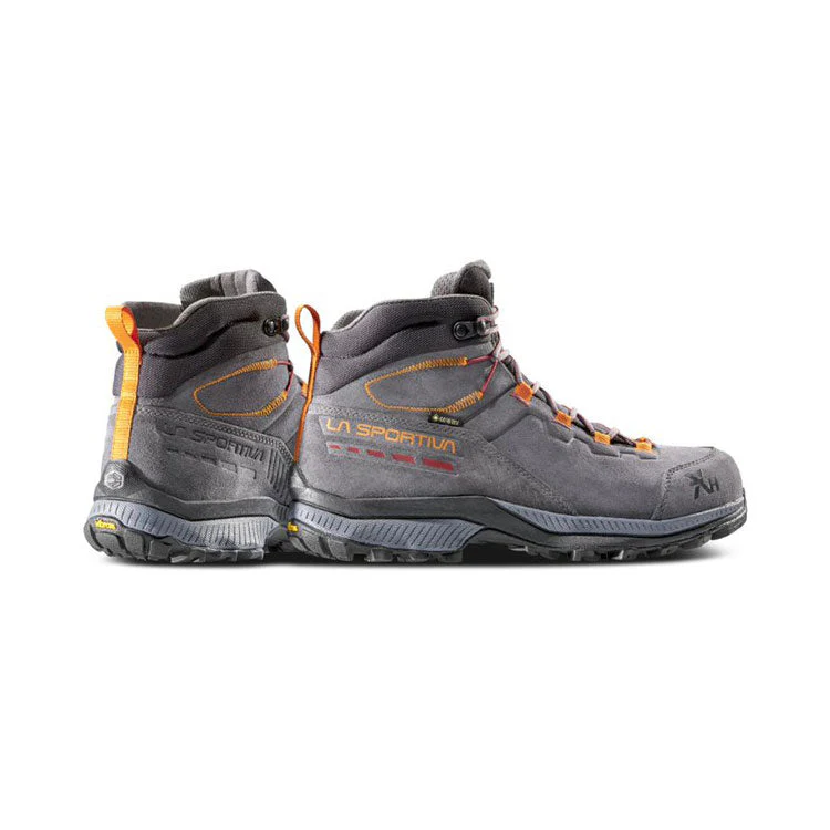 La Sportiva TX Hike Mid Leather GTX Mens Hiking Boot - Carbon/Hawaiian Sun - Image 7