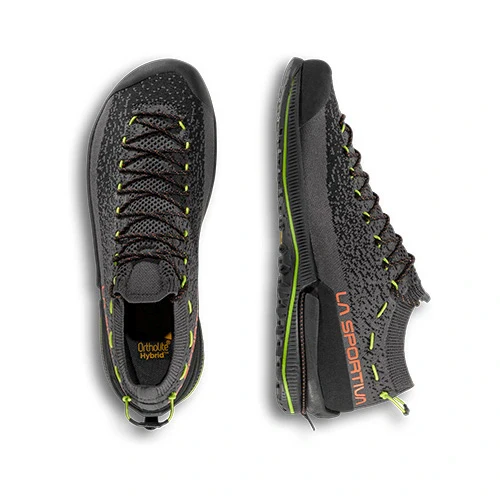 La Sportiva TX2 Evo Mens Approach Shoe - Carbon/Cherry Tomato - Image 4